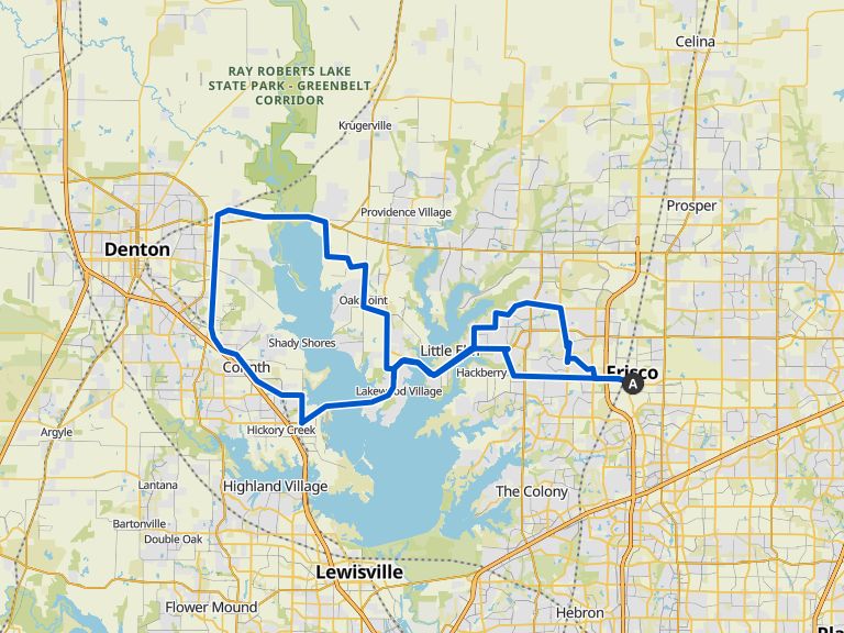 Lewisville Lake And Toll Bridge Loop 